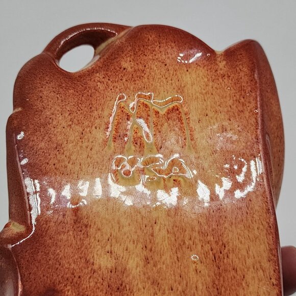 Vintage McCoy Lily Bud Flower Vase Bookend Signed - Picture 3 of 10